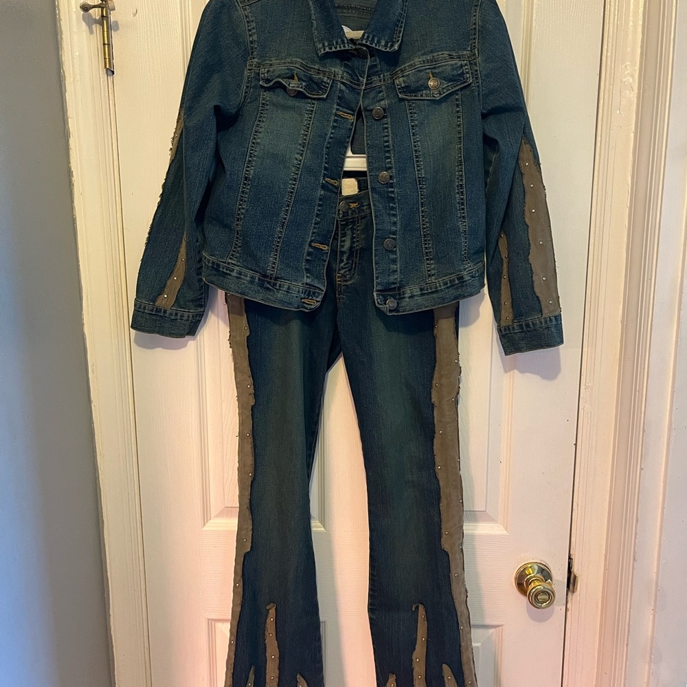 Vintage Denim patchwork set - Picture 2 of 7